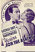 Yours for the Asking – plakát filmu