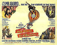 Five Weeks in a Balloon – plakát filmu