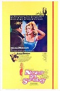 Nikdy v neděli – plakát filmu