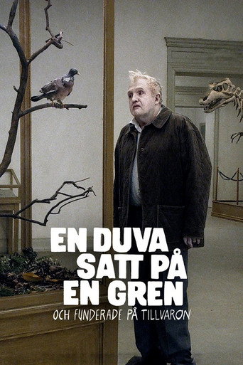 Holub seděl na větvi a rozmýšlel o životě – plakát filmu