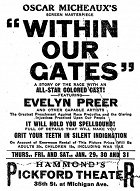 Within Our Gates – plakát filmu
